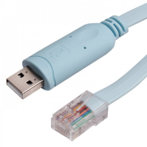 כבל קונסול USB - RJ45 לקינפוג מתגים, באורך 1.8 מטר CABLE-491-1.8