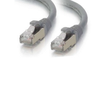 כבל רשת SFTP CAT7 איכותי 100% נחושת מסוכך באורך 0.3 מטר תוצרת TopX בצבע אפור FTP-0023/0.3