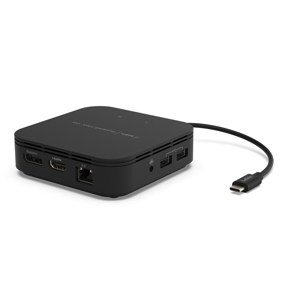 תחנת עגינה Belkin F4U110bt Dock Core Thunderbolt 3 HDMI + DisplayPort עד 60W